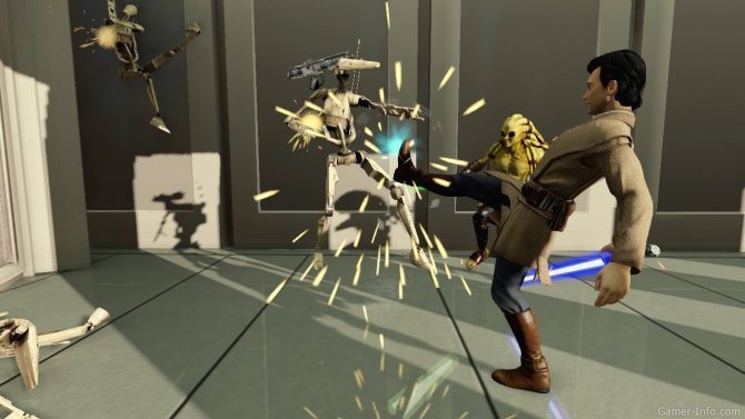 Скриншот игры Kinect Star Wars
