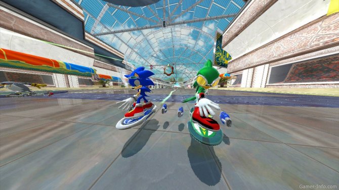 Скриншот игры Sonic Free Riders