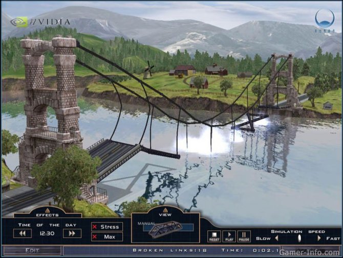 Скриншот игры Bridge It
