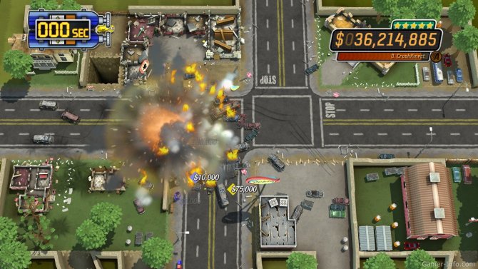 Скриншот игры Burnout CRASH