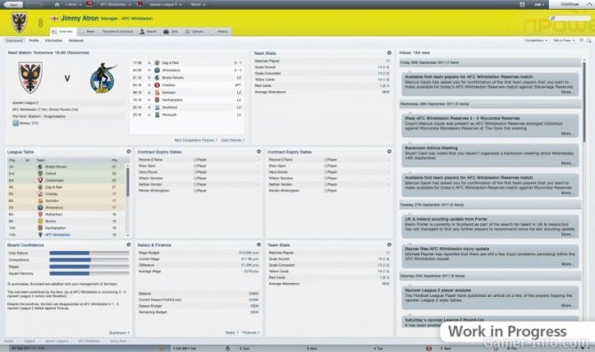 Скриншот игры Football Manager 2012
