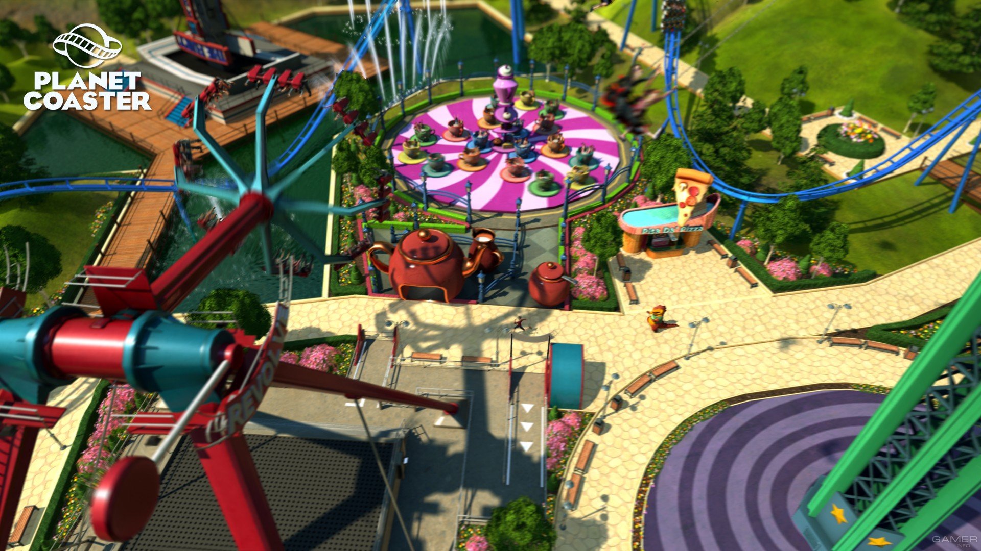 2 развлечение игра. Planet Coaster парк. Planet Coaster парки. Planet Coaster 2006. Парк аттракционов Planet игра.