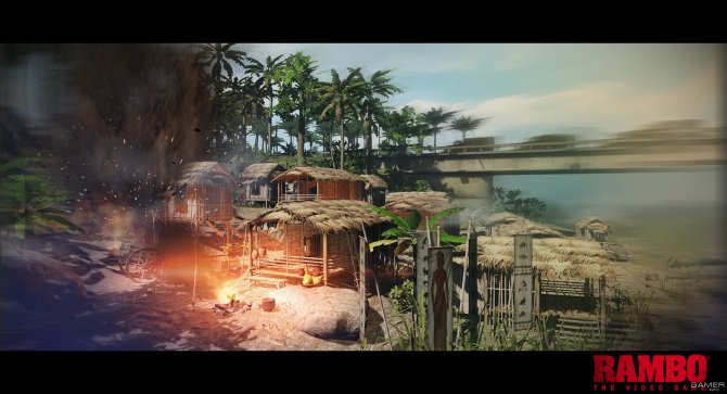Скриншот игры Rambo: The Video Game