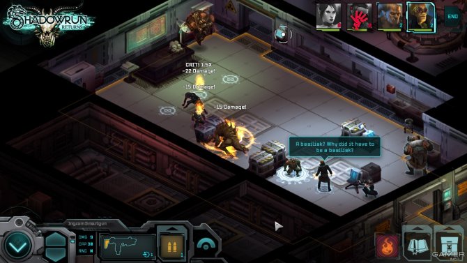 Скриншот игры Shadowrun Returns
