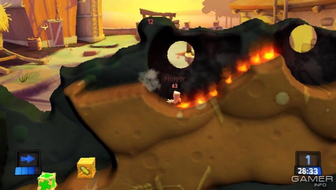 Скриншот игры Worms Revolution Extreme