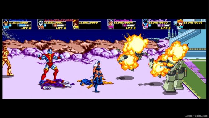 Скриншот игры X-Men Arcade